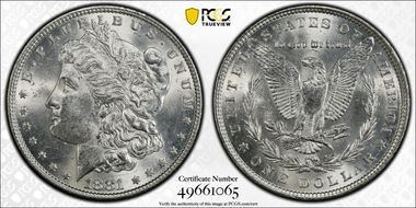 1881 $1 MS62