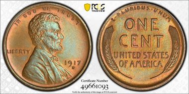 1917-D 1C MS65BN