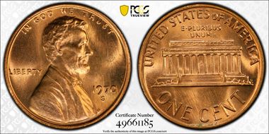 1970-S 1C Large Date MS66RD