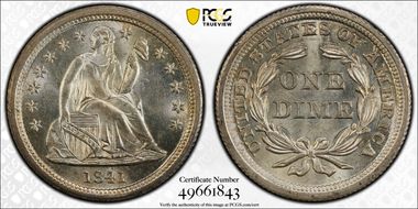 1841 10C MS65