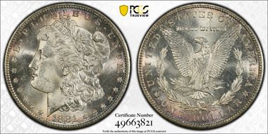 1881-S $1 MS66