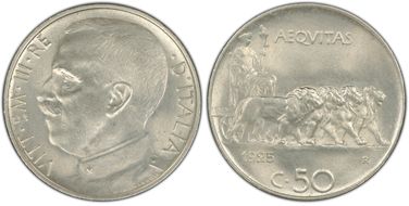 1925-R 50C KM-61.1  P/E MS63