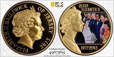 2015 50p Royal Variety Performance PL70