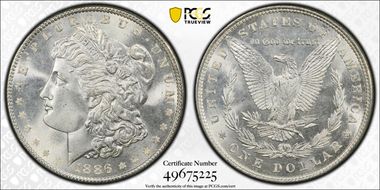 1886 $1 MS67+