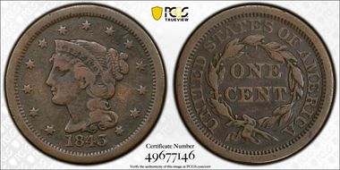 1843 1C Mature Head F12BN