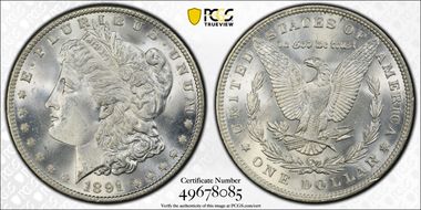 1891 $1 MS65