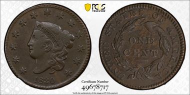 1830 1C Medium Letters N1BN