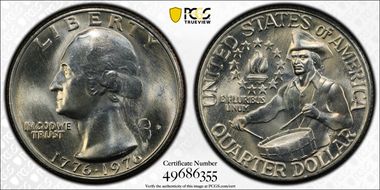 1976-D 25C Clad MS68