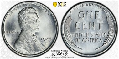 1943-S 1C MS68+