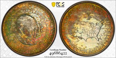 1953-D 50C Washington-Carver MS67