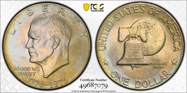 1976 $1 Type 2 MS66+