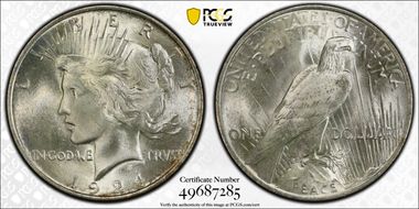 1924 $1 MS66+
