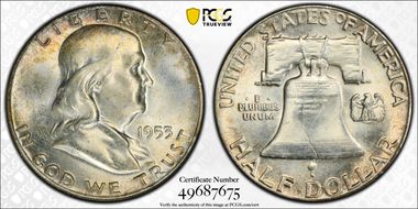 1953 50C MS65+ FBL
