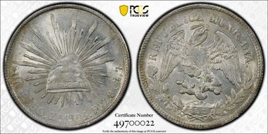 1904-Zs FZ Peso KM-409.3 AU58