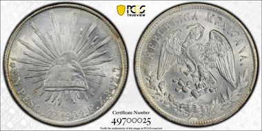 1902-Zs FZ Peso KM-409.3 MS62