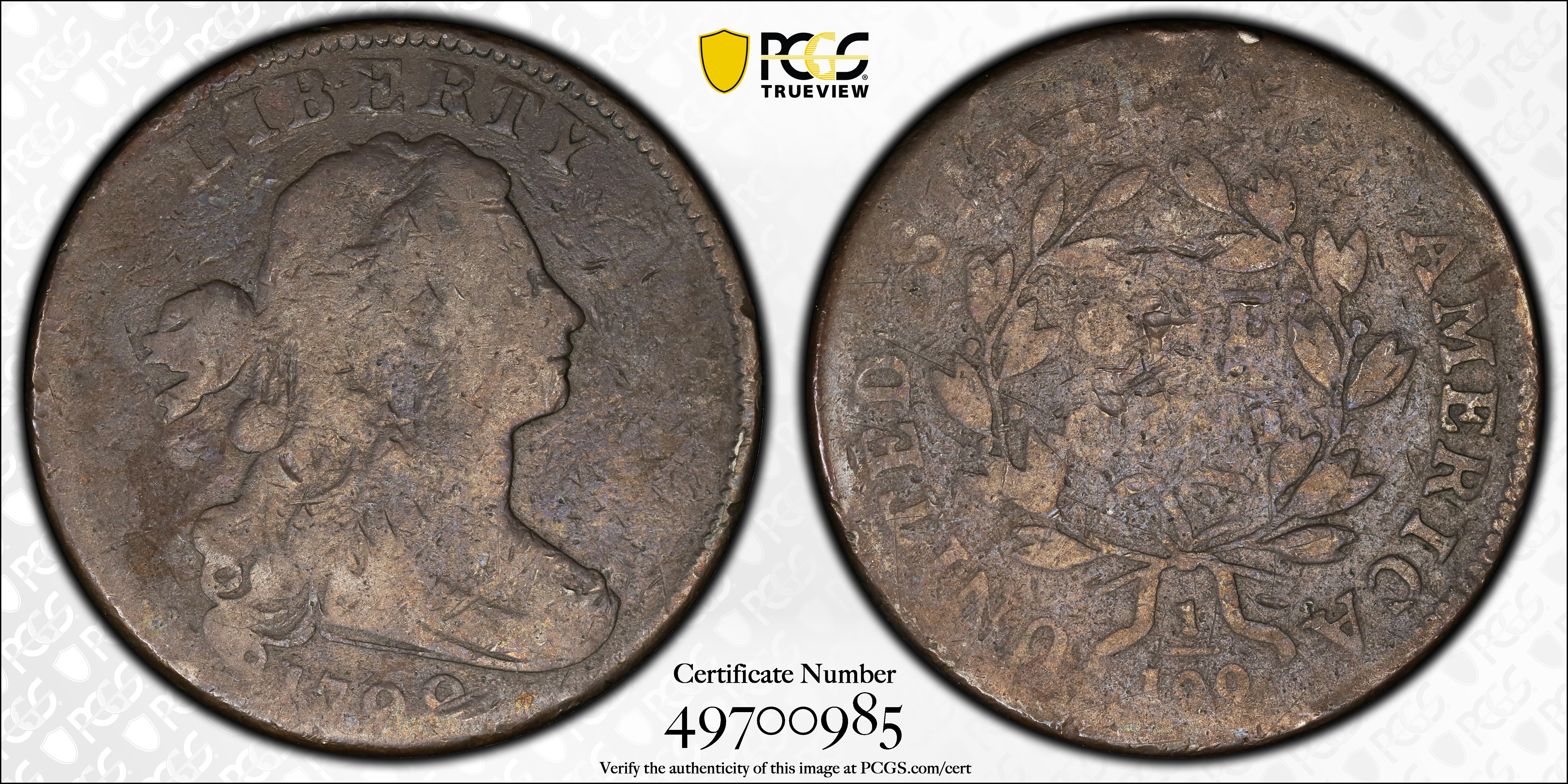 PCGS Certificate Verification Coin Details for Cert #49700985