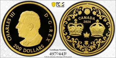 2024 $200 The Crowns First Strike PR70DCAM