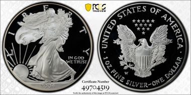 2004-W $1 Silver Eagle PR69DCAM