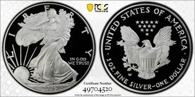 2005-W $1 Silver Eagle PR70DCAM