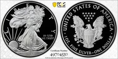 2017-W $1 Silver Eagle PR69DCAM
