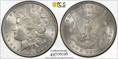 1896 $1 MS66