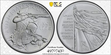 (2023-P) Medal U.S. Army Matte 2.5oz Ag MS70