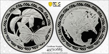 (2024)-Mo Medal Monarch Butterly Route Ag PR69DCAM