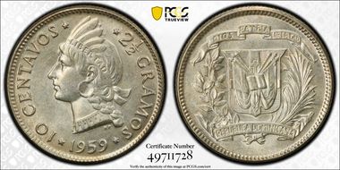 1959 10C MS64