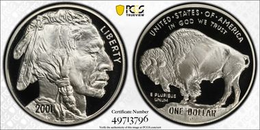 2001-P $1 Buffalo PR69DCAM