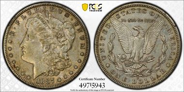 1887-S $1 AU50