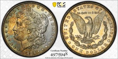1886 $1 AU58