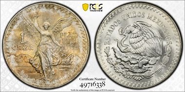 1984-Mo Onza Libertad Ag MS66