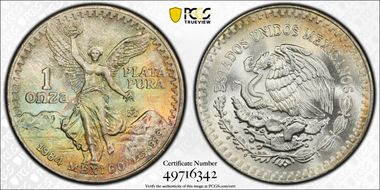 1984-Mo Onza Libertad Ag MS67