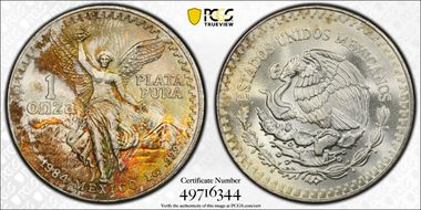 1984-Mo Onza Libertad Ag MS66