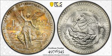 1984-Mo Onza Libertad Ag MS67