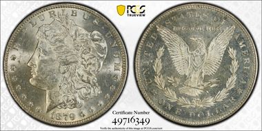 1879-S $1 Reverse of 1878 MS62