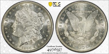1890-CC $1 MS62