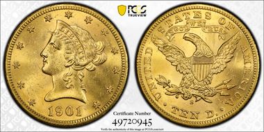1901-S $10 MS63