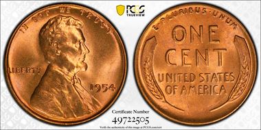 1954 1C MS66+ RD