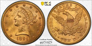 1894 $10 MS64