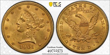 1901-O $10 MS64