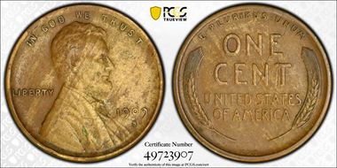 1909-S VDB 1C VF25BN