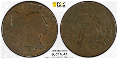 1795 1C Lettered Edge AG3BN