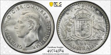 1946(m) Florin MS65