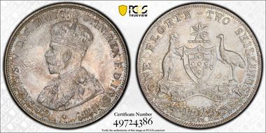 1925(m & sy) Florin MS63