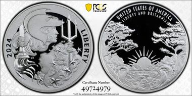 2024-P Medal Liberty & Britannia Ag First Strike PR70DCAM