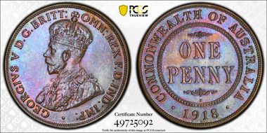 1918-I (c) 1D KM-23 MS64BN