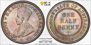1914-H 1/2D MS64BN