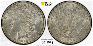 1893-O $1 AU55