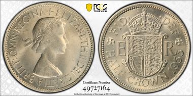 1953 1/2 Cr S-4137 MS65